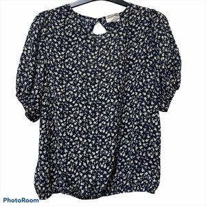 Sienna Sky Short Sleeve Floral Lightweight Blouse